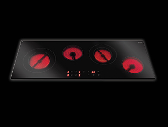CDA HC9625 Black Built-in Ceramic hob 4 zone(s)