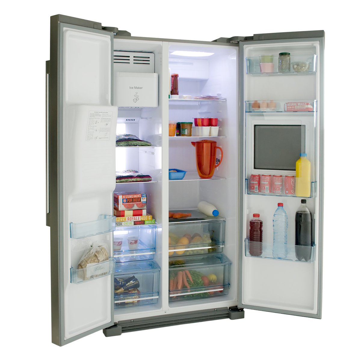 Haier HRF-628AF6 side-by-side refrigerator Freestanding – image 4