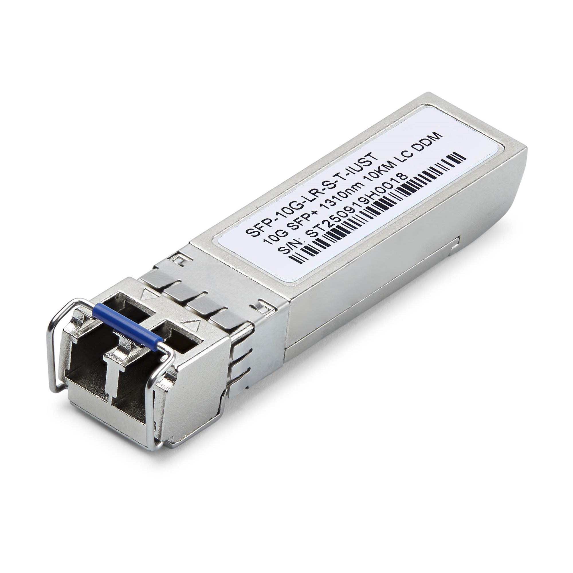 StarTech.com Uncoded SFP+ Module, Industrial Temperature Range, 10Gbps, Single Mode Fiber (SMF), 10km [6.2mi], LC Transceiver, 1310nm – image 1