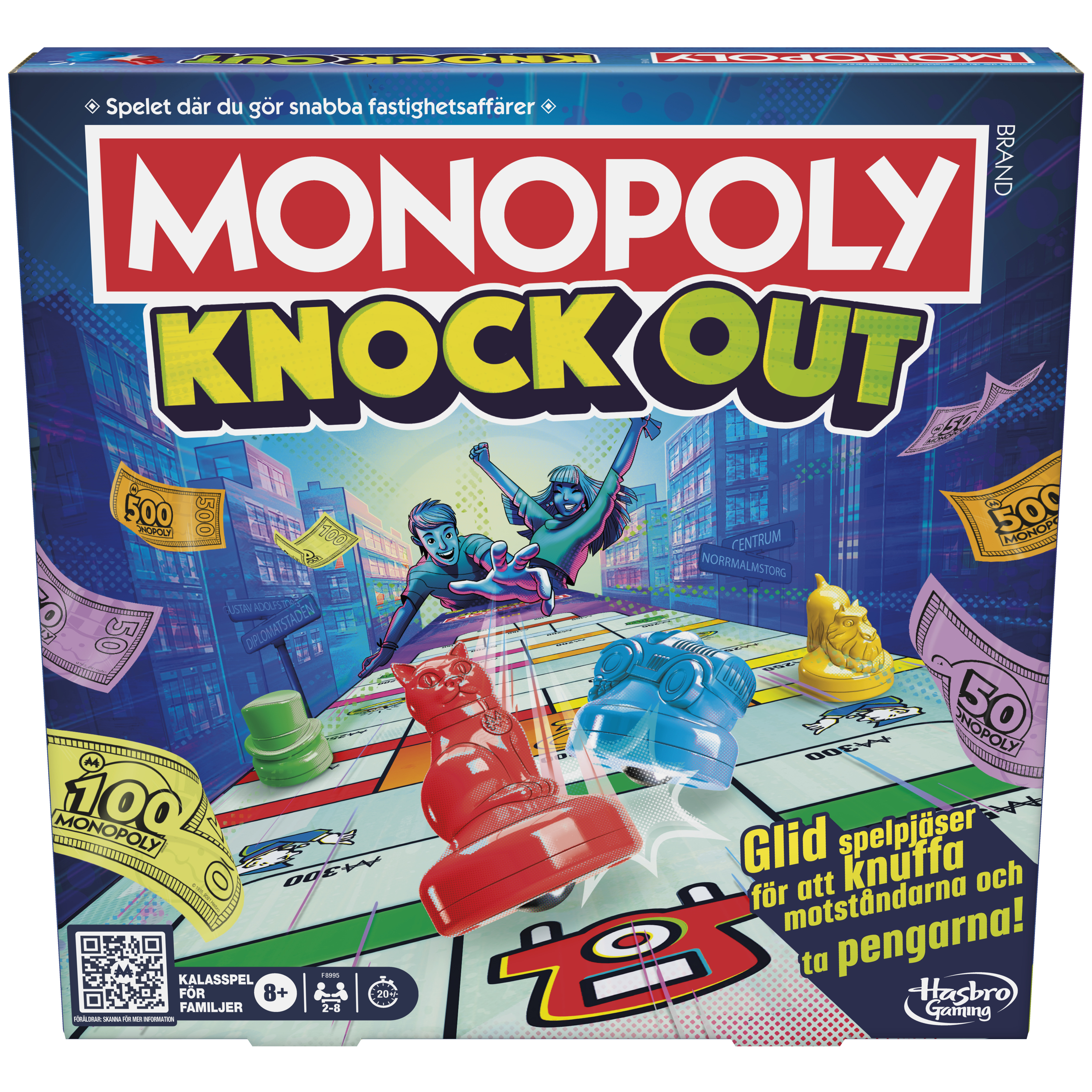 Monopoly Knockout 20 min Gioco da tavolo Simulazione economica