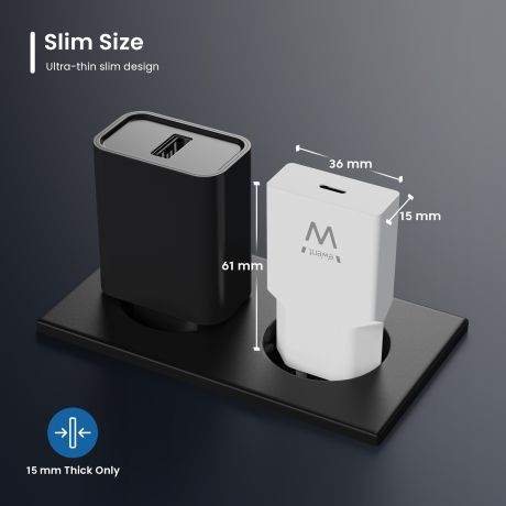 Ewent 20W GaN Fast USB-C PD Charger, Slim Design – image 3