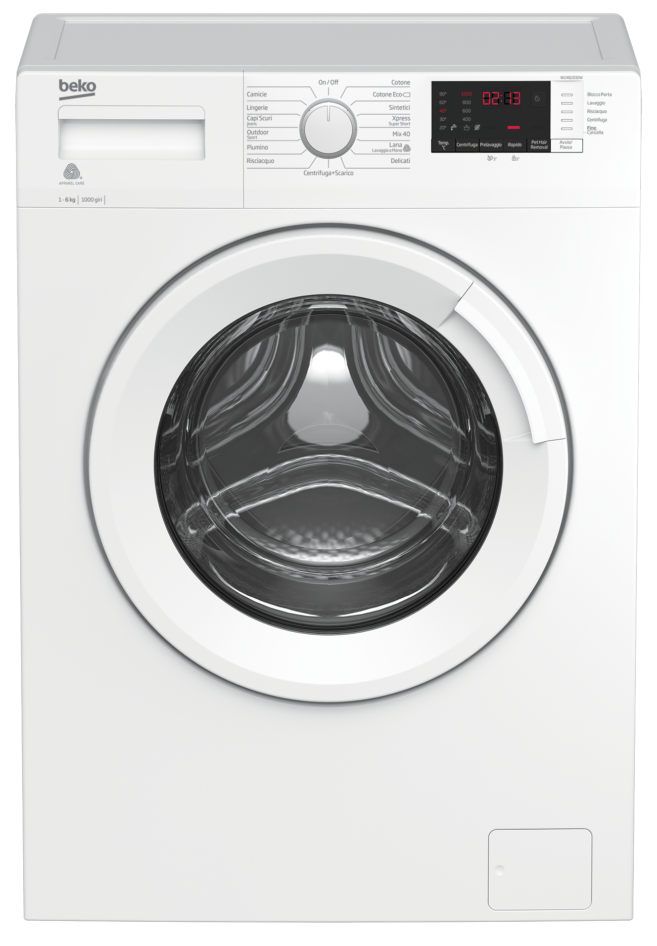 Beko WUX61032W washing machine Front-load