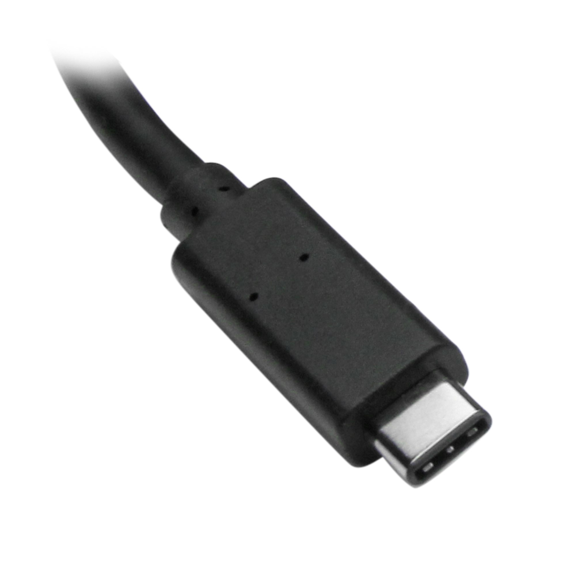 StarTech.com 3-Port USB-C Hub with Gigabit Ethernet - USB-C to 3x USB-A - USB 3.0 (5Gbps) - Includes Power Adapter - TAA – image 2