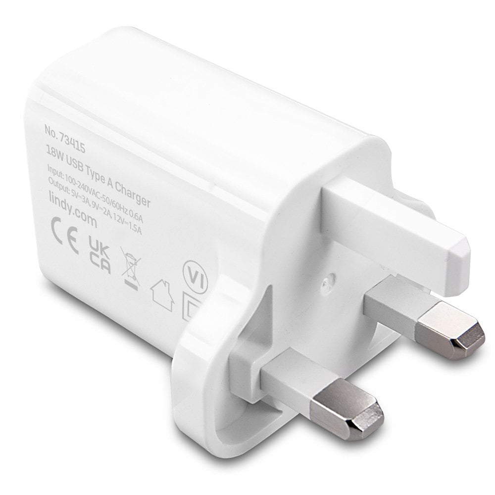 Lindy 18W USB Type A Charger – image 2