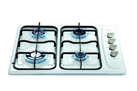 CDA HCG501WH hob White Built-in Gas 4 zone(s)