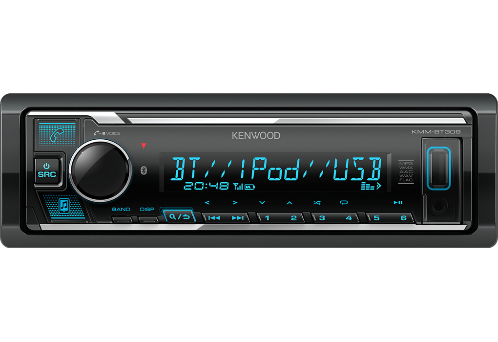 Kenwood KMM-BT309 car media receiver Black