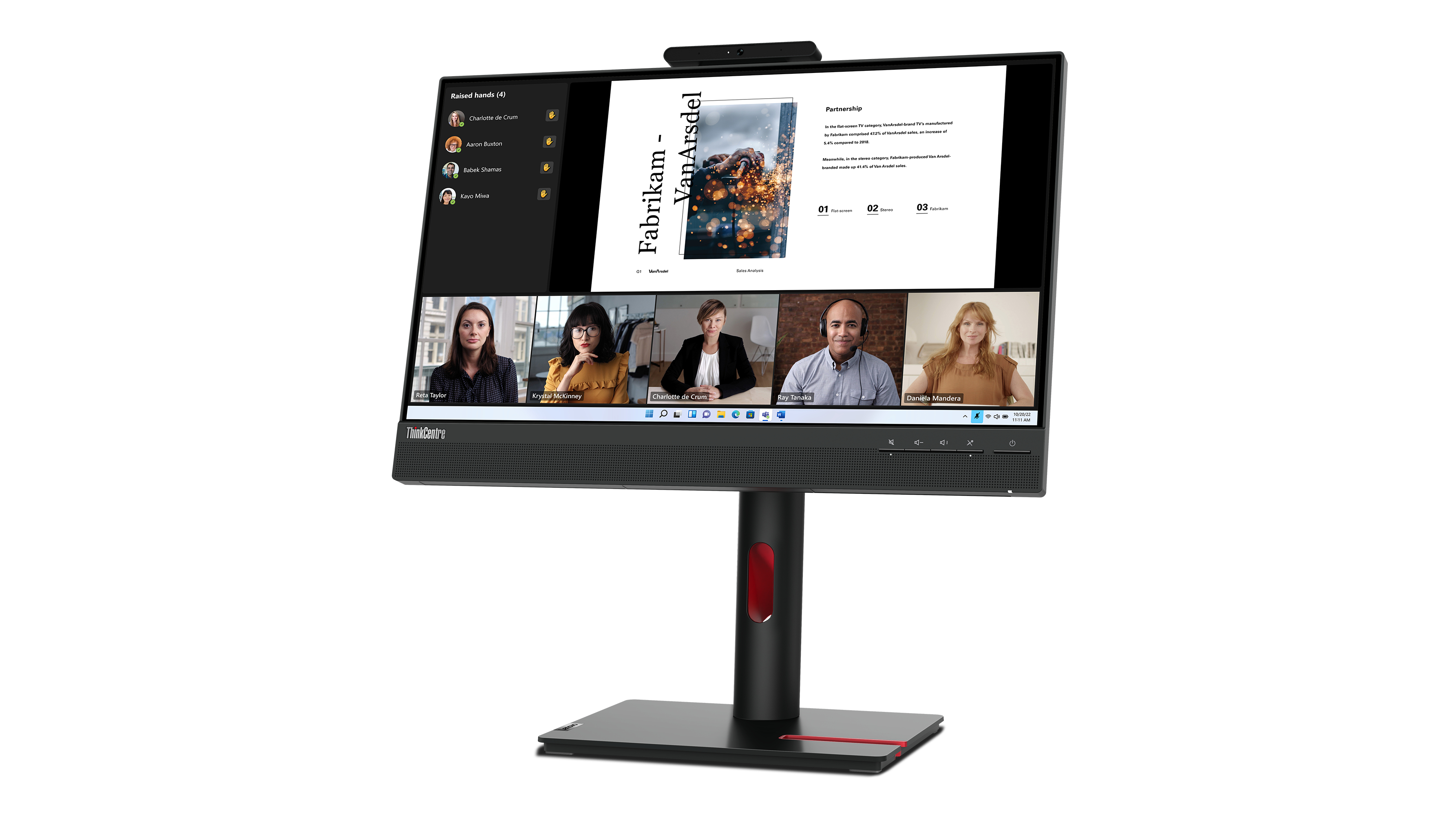 Monitor Touch Lenovo ThinkCentre Tiny-In-One 22 Gen 5 - 21.5" - Full HD - HDMI - DisplayPort - USB - Altavoces Incorporados - 12N9GAR1LA