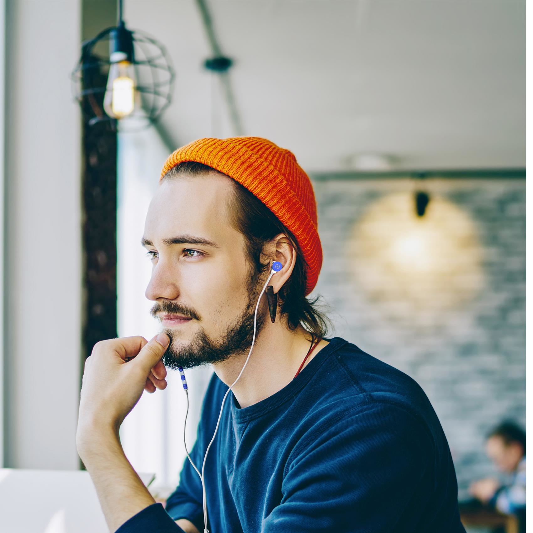 Celly UP1000 Headset Wired In-ear Calls/Music Blue – image 3