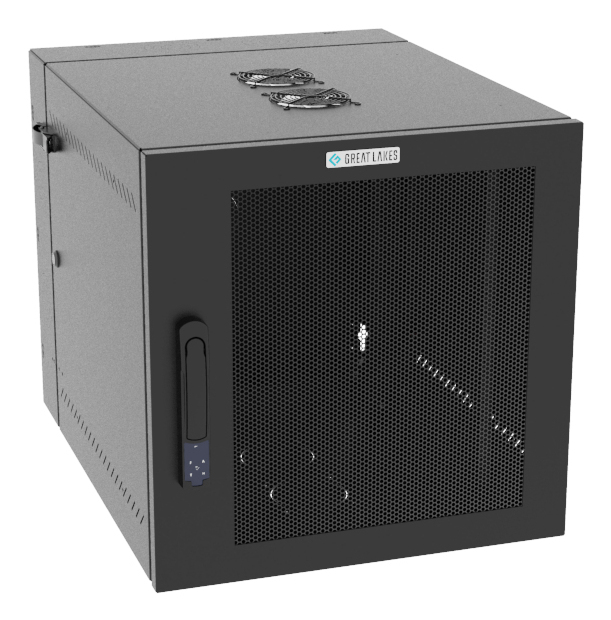 Vertiv VR Rack GL24WMCMM-B-SE-AF-00 rack cabinet 12U Wall mounted rack Black – image 1