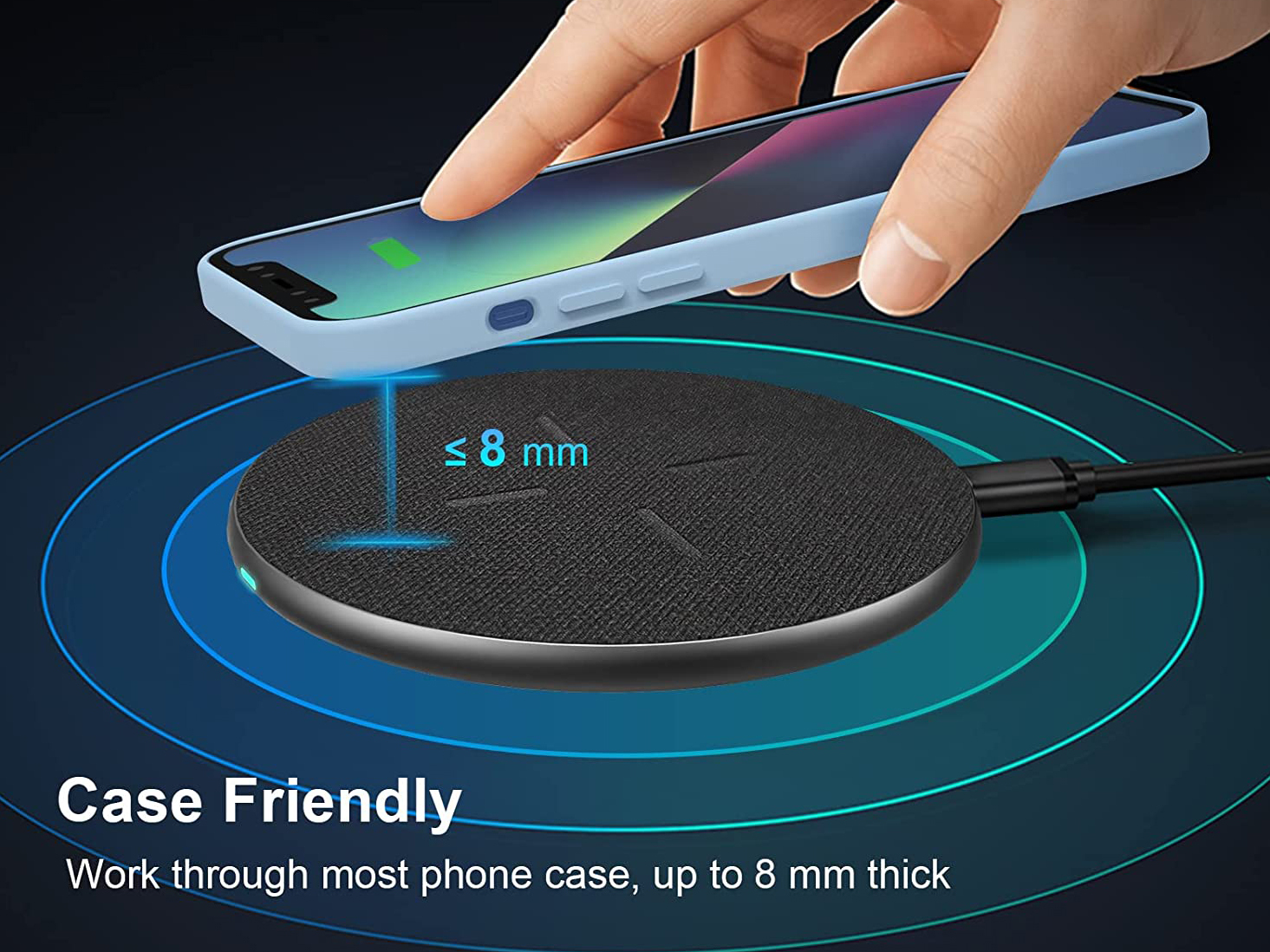 Conceptronic GORGON03G mobile device charger Headset, Smartphone Grey USB Wireless charging Fast charging Indoor – image 5