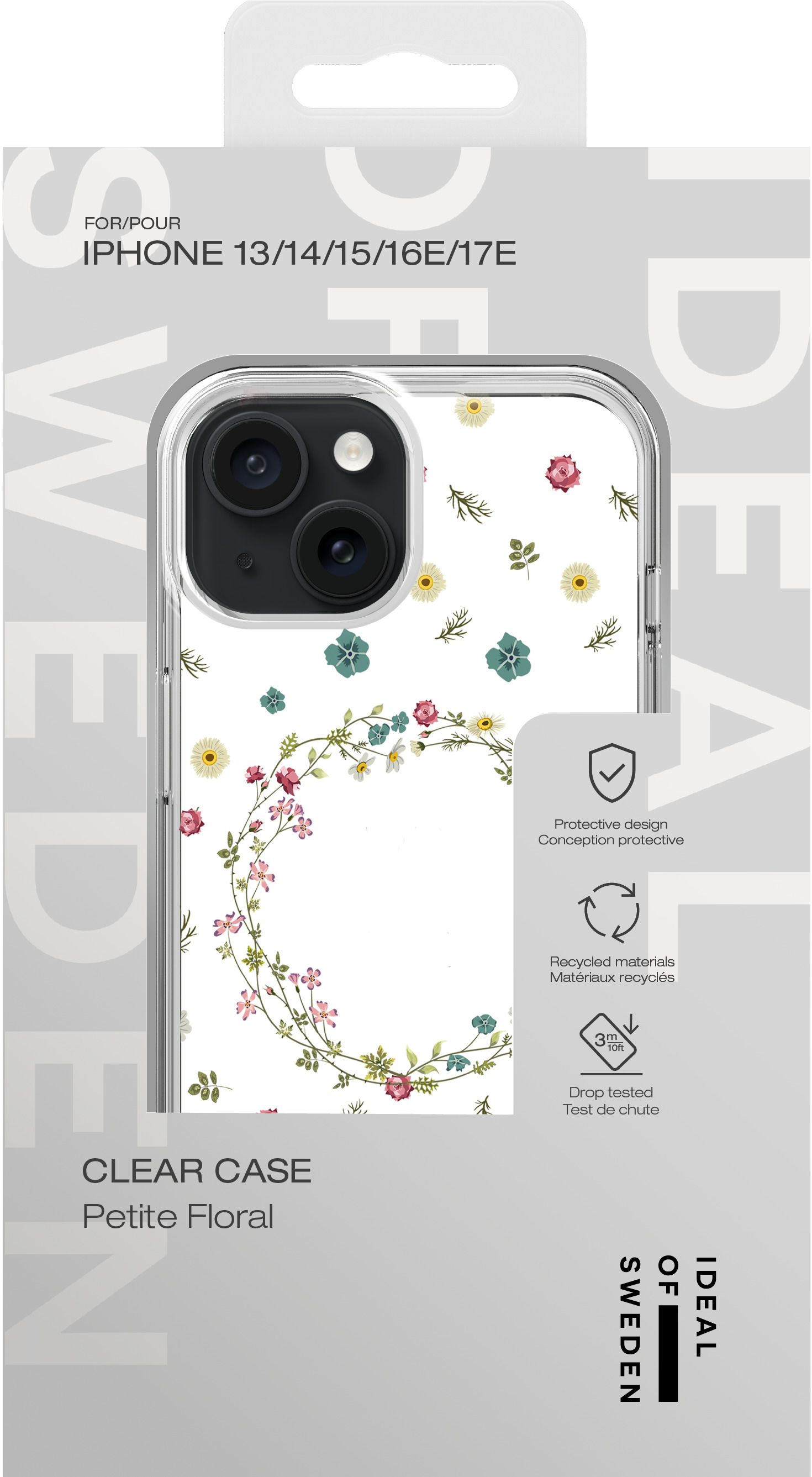iDeal of Sweden Clear Case iPhone 13 / 14 / 15 / 16e / 17e Petite Floral – image 4