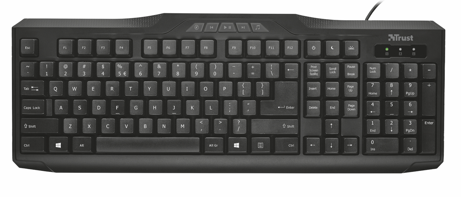 Trust 20598 keyboard Universal USB QWERTY Spanish Black