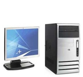 HP dx5150 Microtower PC + 17" TFT Display