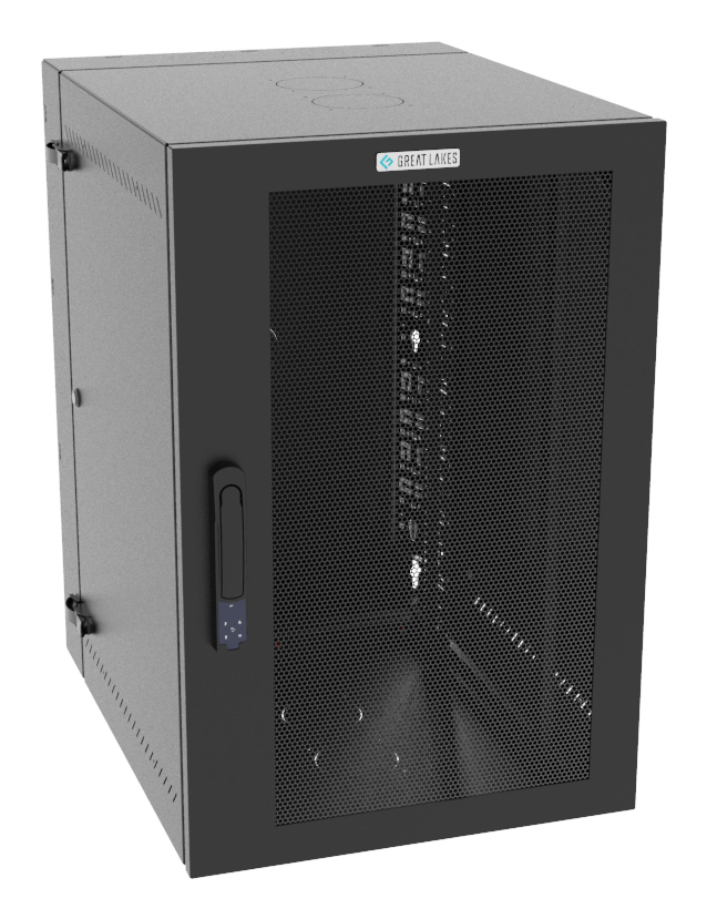 Vertiv VR Rack GL36WMCMM-B-SE-00-CM rack cabinet 19U Wall mounted rack Black
