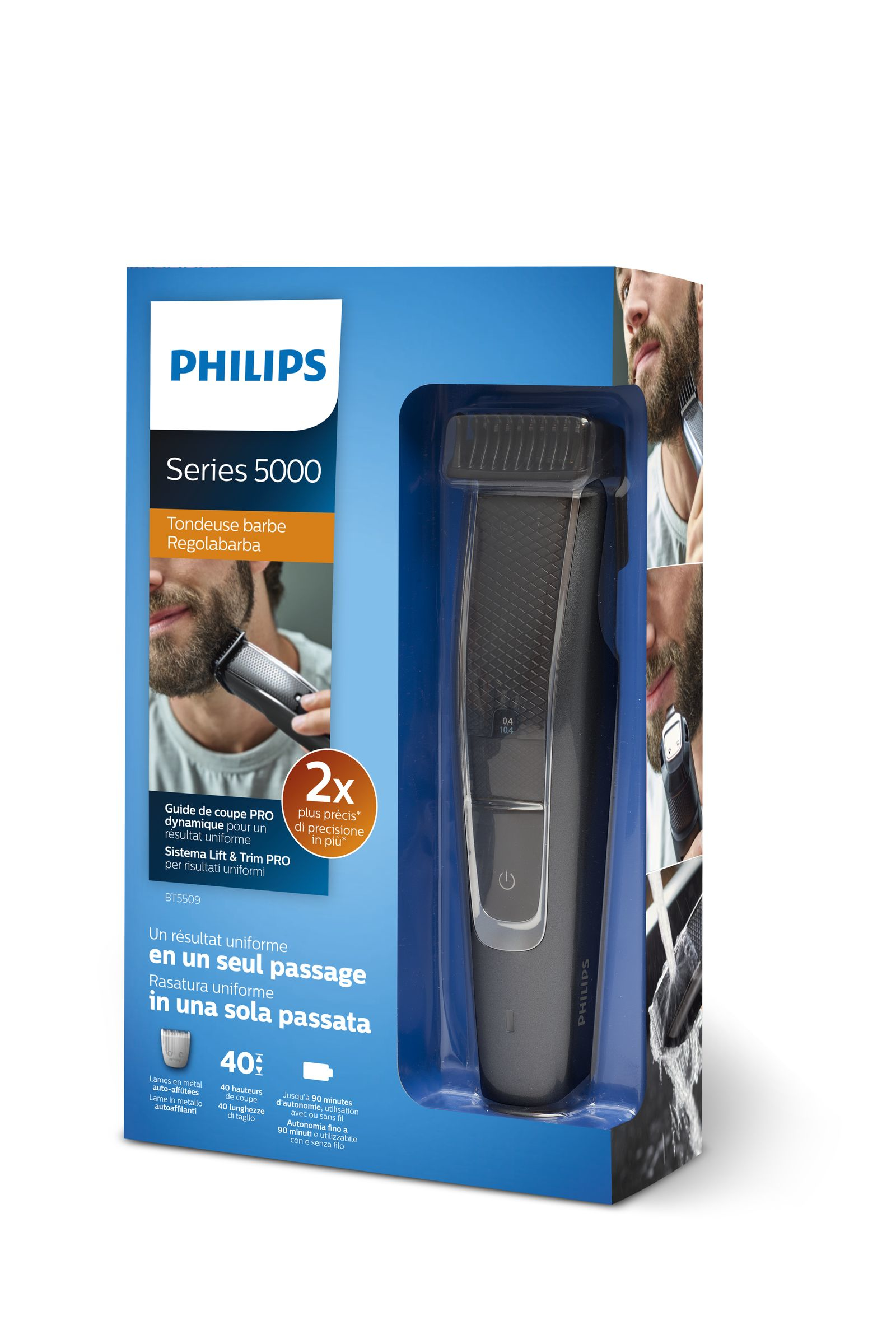 Philips BEARDTRIMMER Series 5000 BT5509/16 beard trimmer AC/Battery 40 – image 2