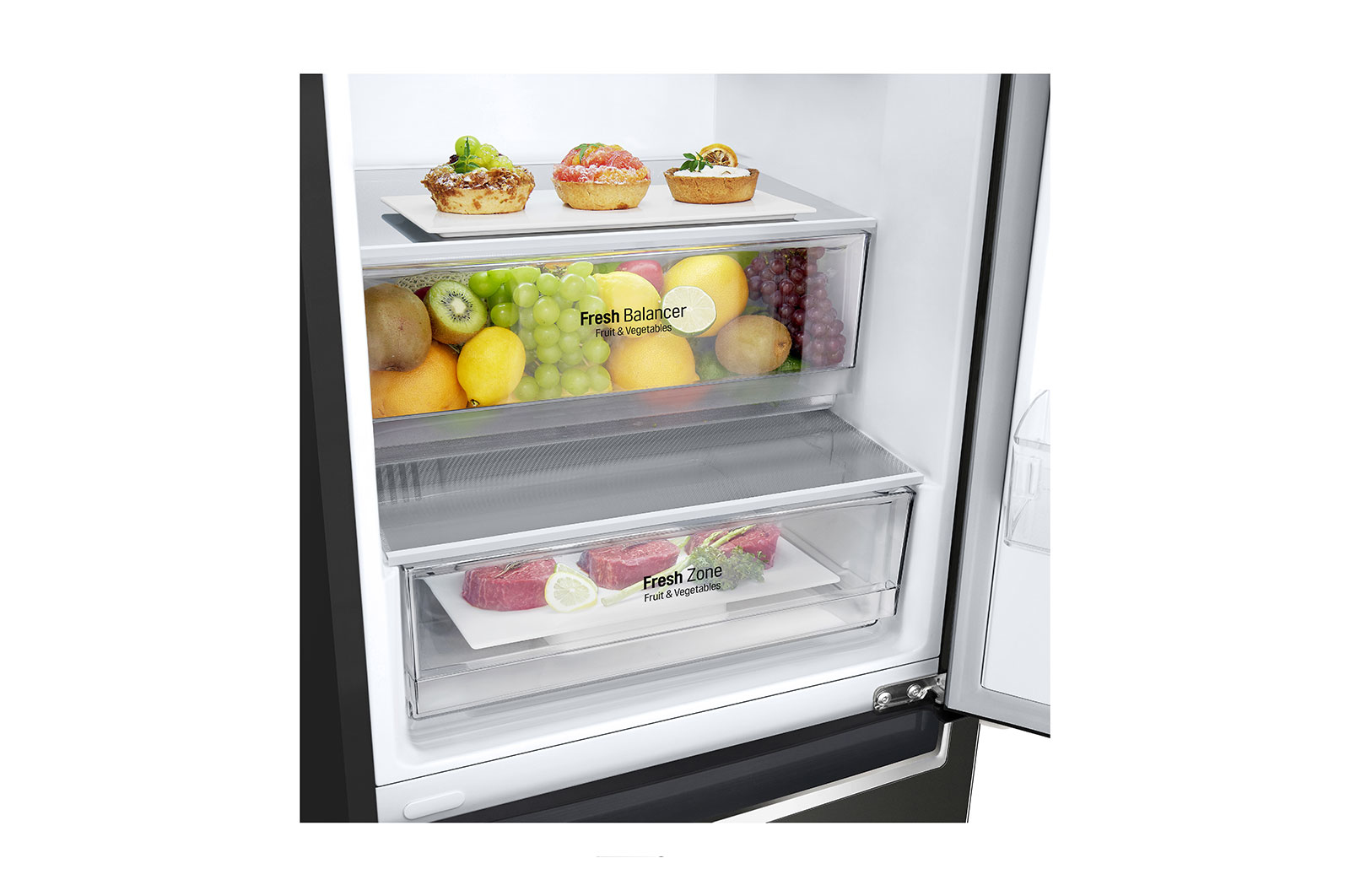 LG GBF61BLHZN fridge-freezer Freestanding – image 3
