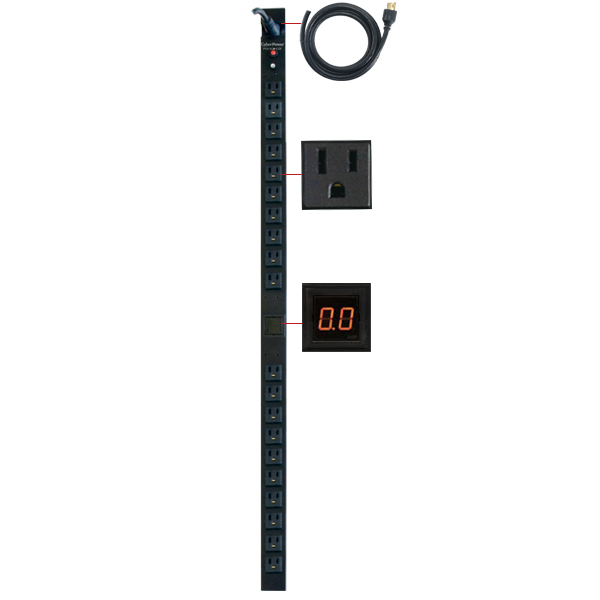 CyberPower PDU15MV20F power distribution unit (PDU) 20 AC outlet(s) 0U Black – image 2