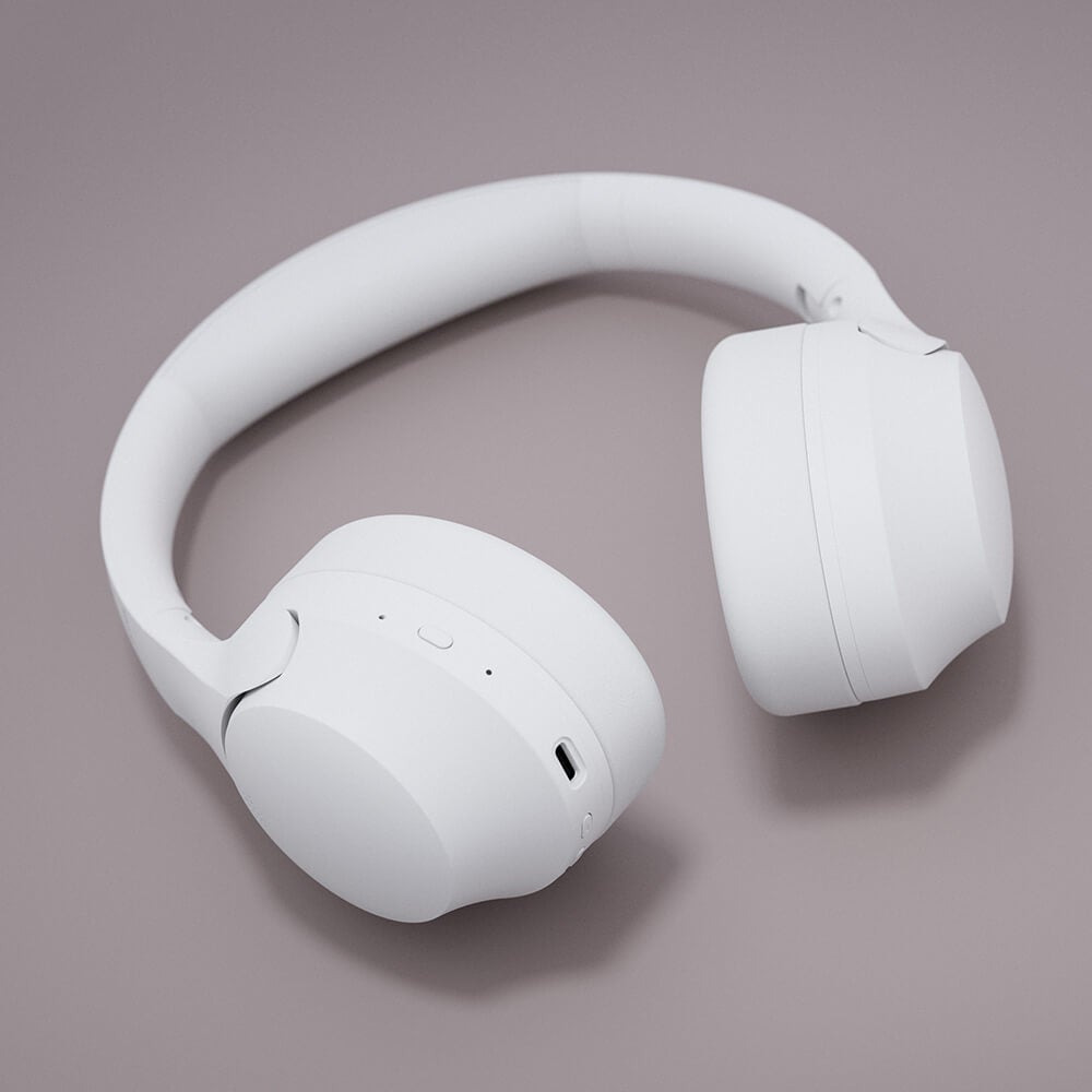 Happy Plugs Headphone Play Pro ANC Over-Ear Wireless White – image 8