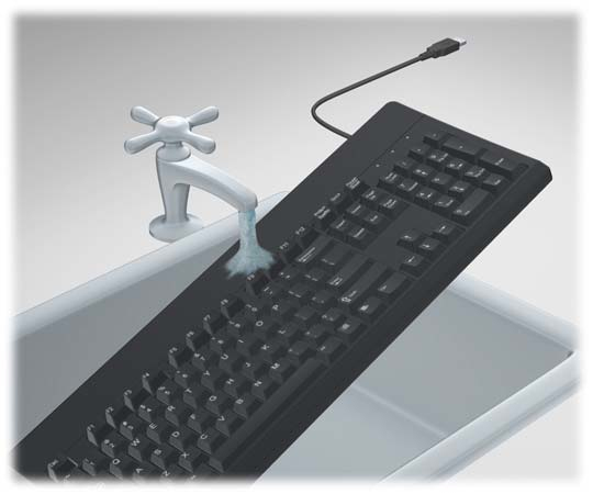 HP USB PS2 Washable Keyboard – image 4
