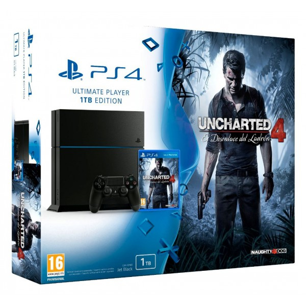 Sony Interactive Entertainment 1TB, Playstation 4 + Uncharted 4: A Thief’s End – image 1