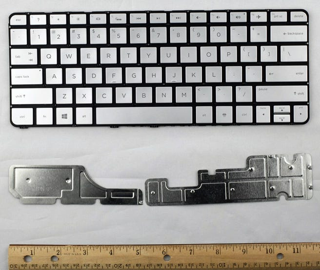 HPI - RPB CERTIFIED PARTS HP SPS-KB SVR ISK PT TP BL US Cover + keyboard 801508-001