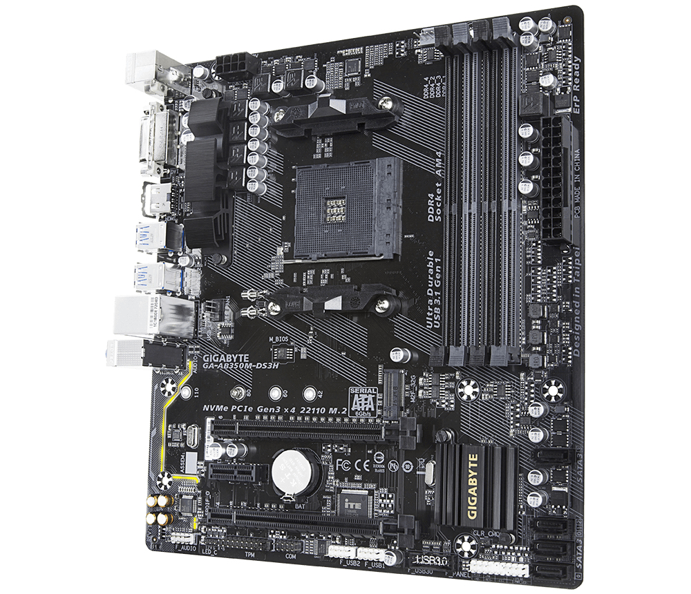 GIGABYTE GA-AB350M-DS3H motherboard AMD X370 Socket AM4 micro ATX – image 4