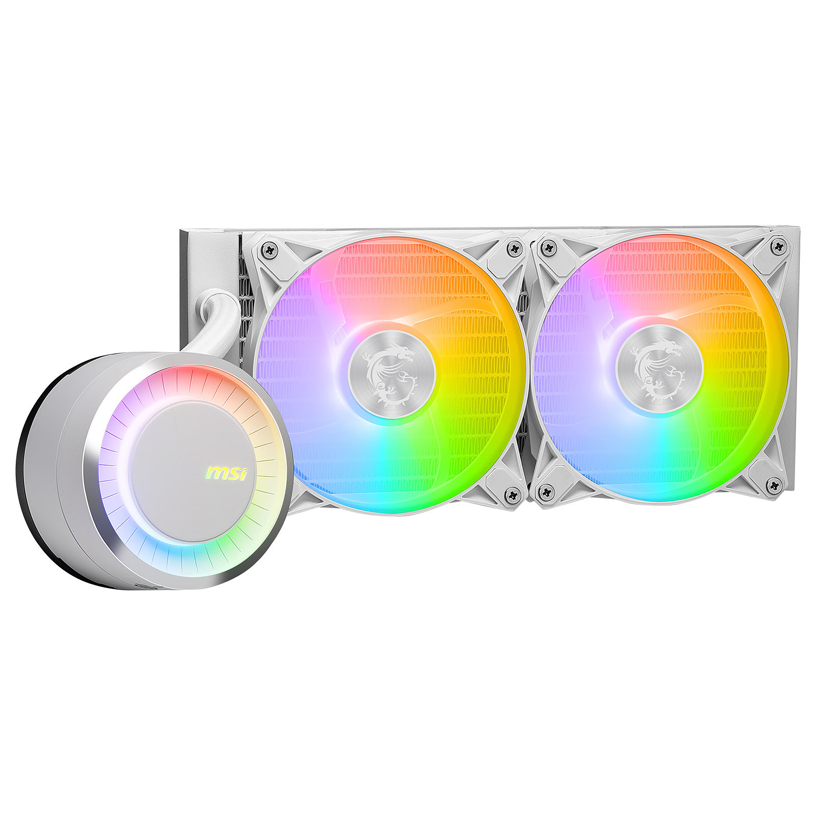Enfriamiento Líquido MSI MAG CORELIQUID E240 - 2 Ventiladores - 3000 RPM - ARGB - Blanco - MAG CORELIQUID E240 WHITE Enfriamiento Líquido MSI MAG CORELIQUID E240 - 2 Ventiladores - 3000 RPM - ARGB - Blanco - MAG CORELIQUID E240 WHITE