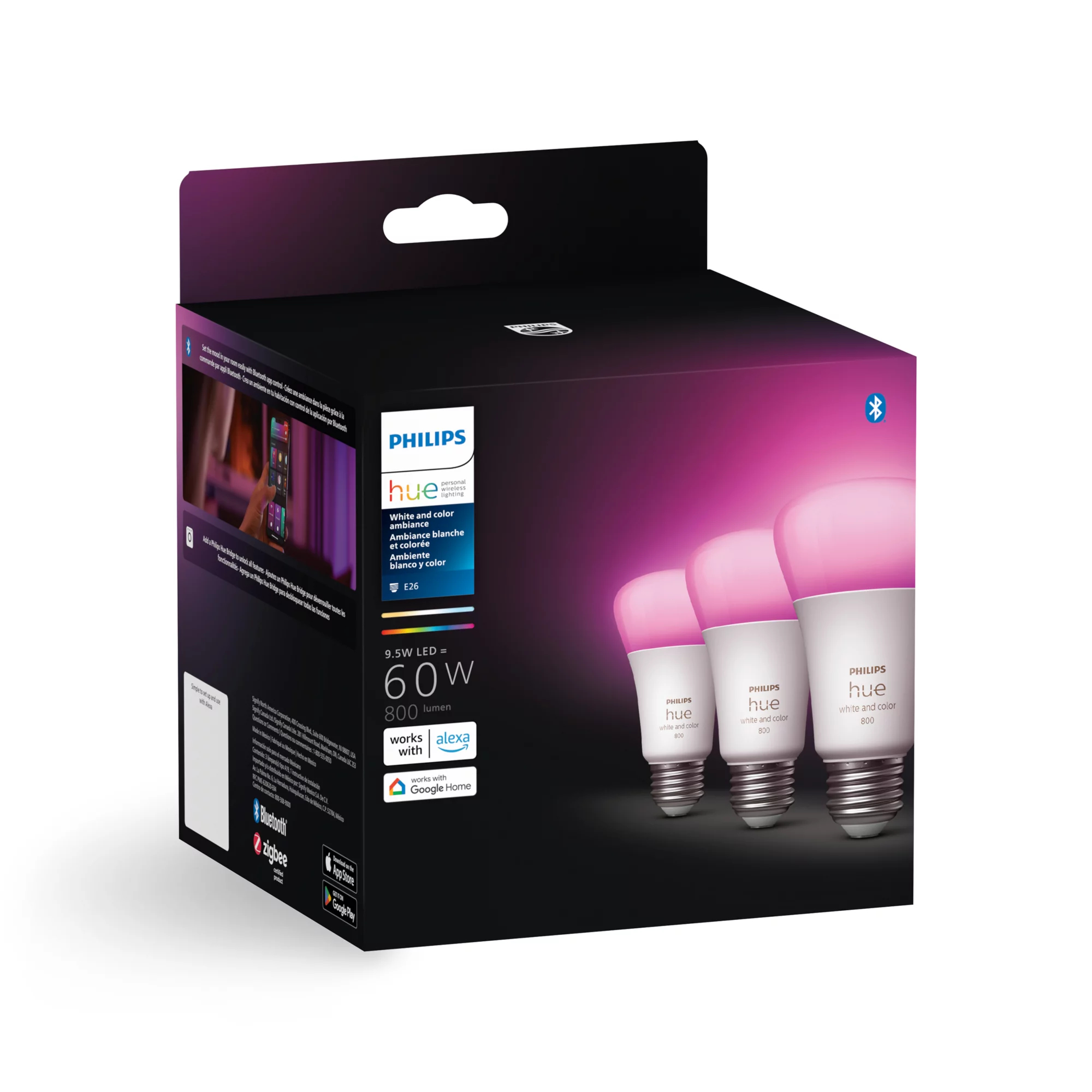 Philips by Signify Philips Hue White and colour ambience 046677562786 smart lighting Smart bulb Bluetooth/Zigbee – image 3