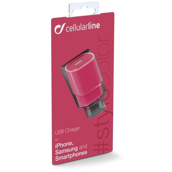 Cellularline 36892 mobile device charger Smartphone, Tablet Pink AC Indoor – image 2