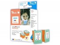 Peach Ink Cartridge H344 Twin Pack HP 344 colour