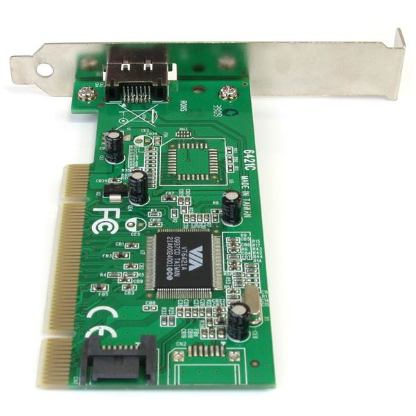 StarTech.com 1 Port eSATA + 1 Port SATA PCI SATA Controller Card w/ LP Bracket – image 4