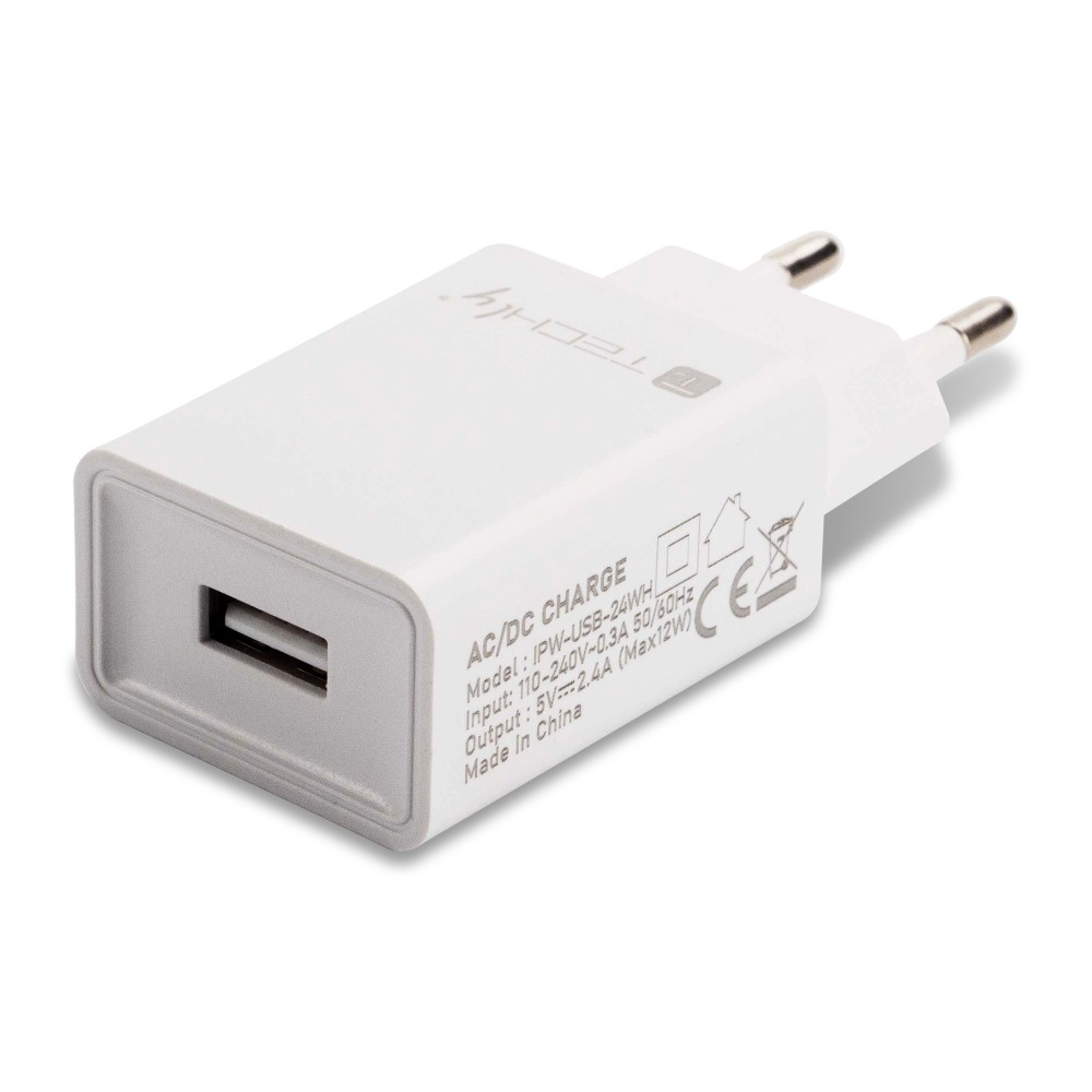 Techly USB-A Wall Charger – image 1