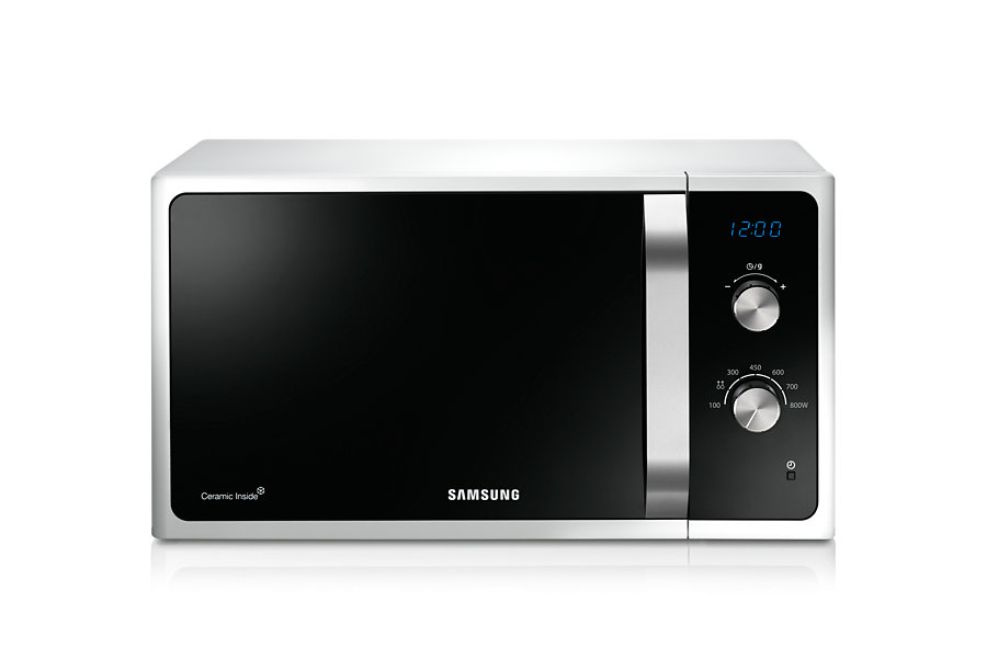 Samsung MS23F301ELW microwave Black, White Countertop