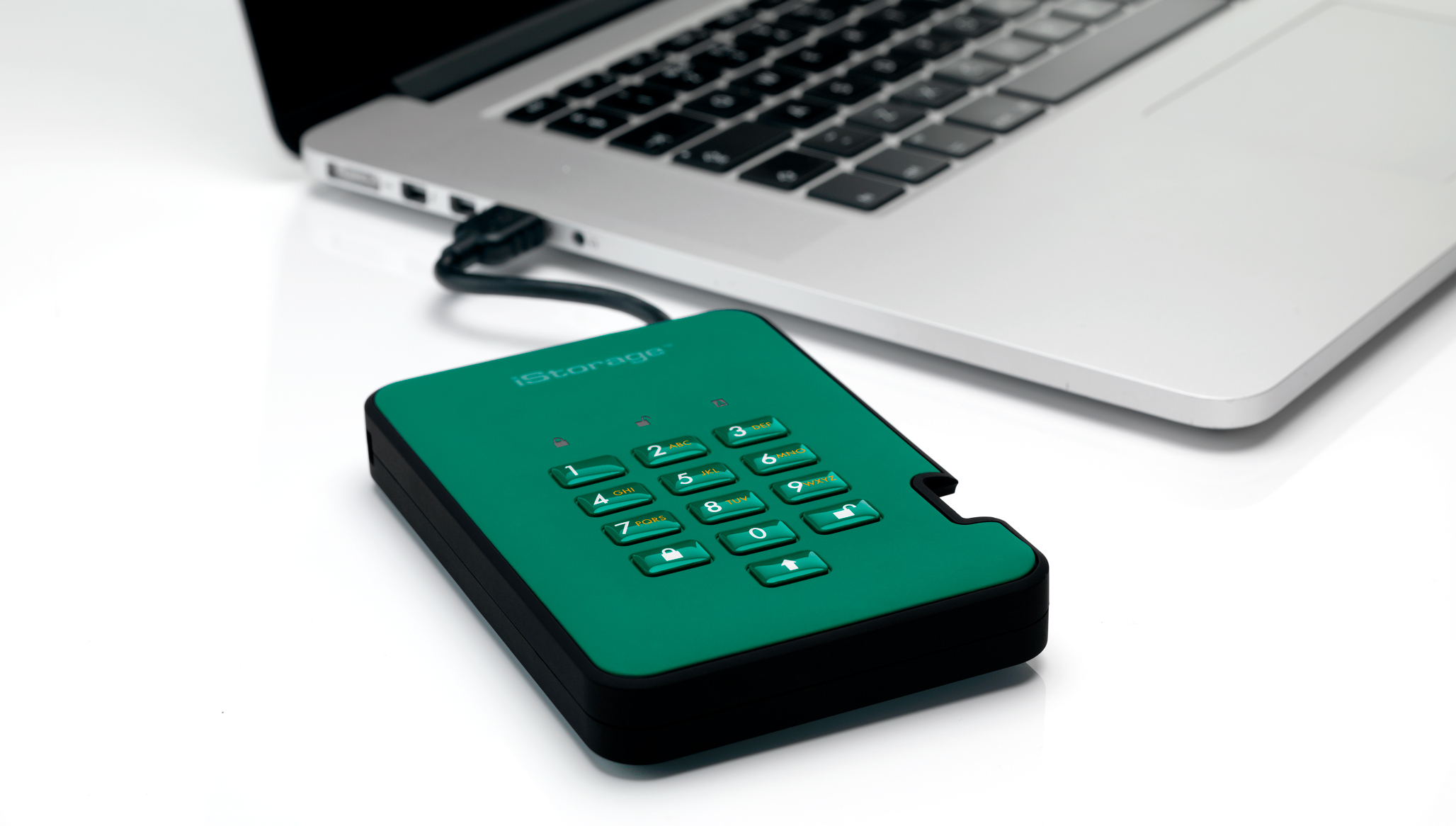 iStorage diskAshur² SSD 16TB Green | Secure Portable Solid State Drive |AES-XTS 256-bit Hardware Encryption | PIN protected | OS & Platform Independent | TAA Compliant |Brute force hack defence | Dust/Water Resistant image 6