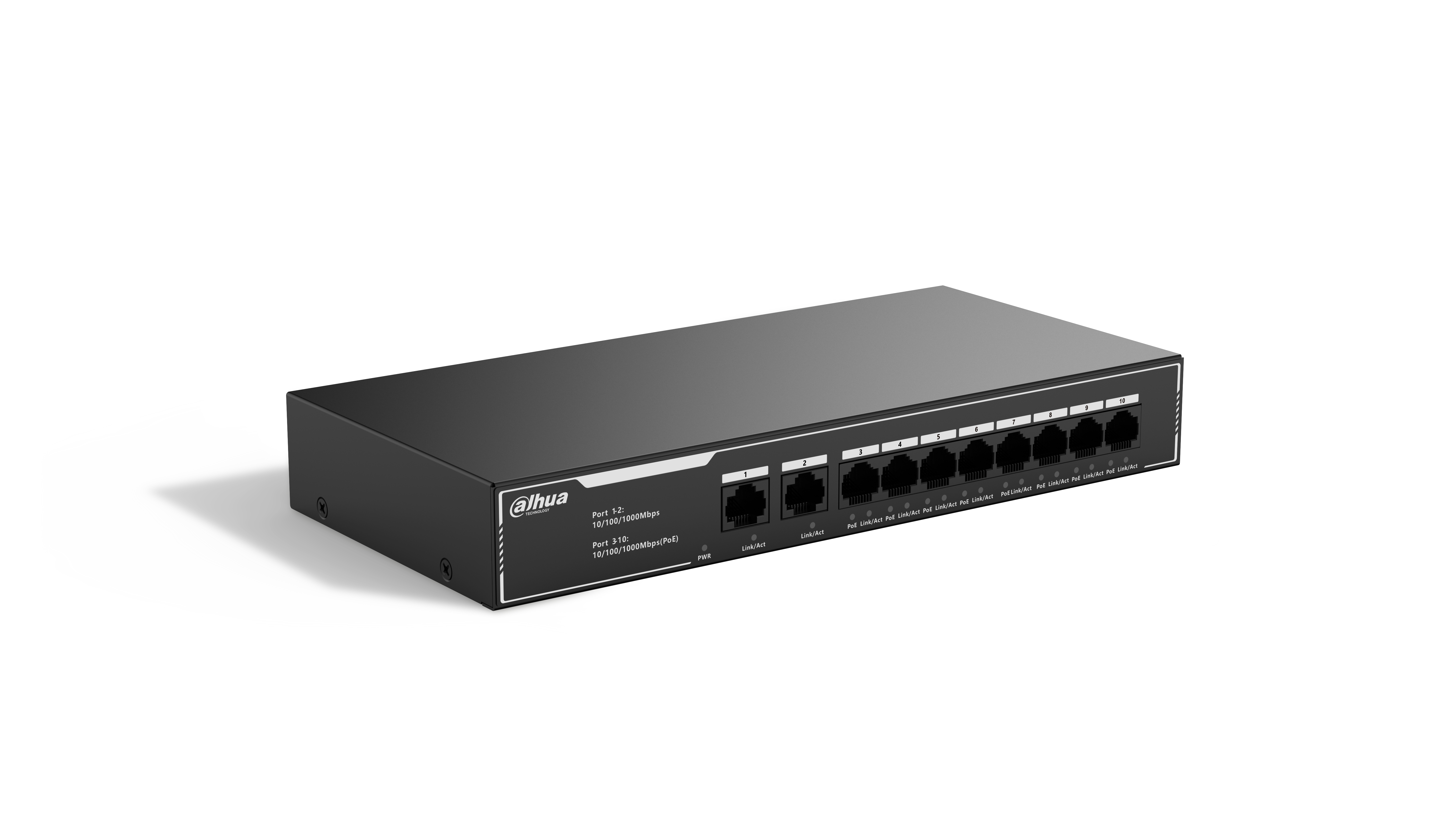 Dahua Technology PoE SG1010LP Non gestito L2 Gigabit Ethernet (10/100/1000) Supporto Power over Ethernet (PoE) Nero
