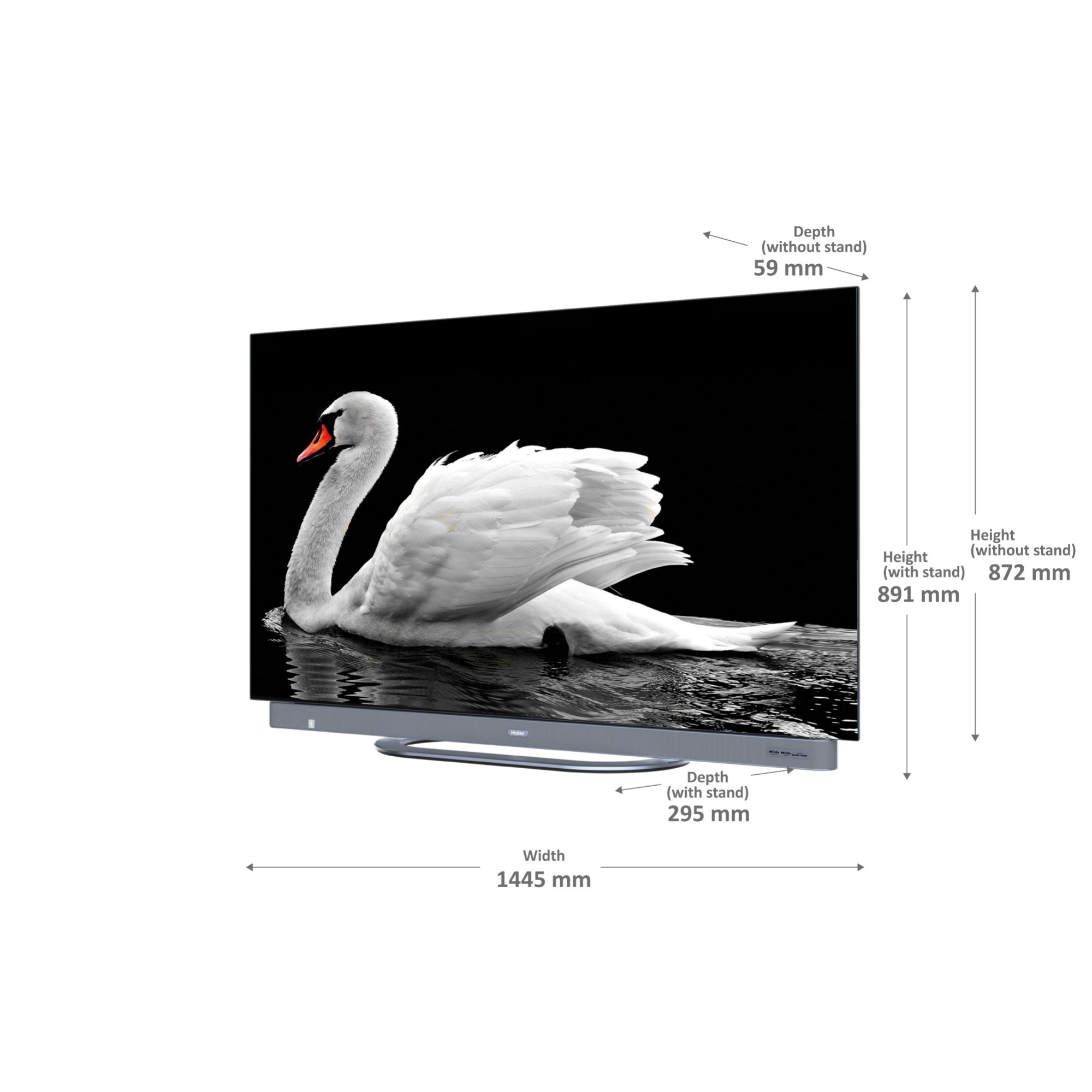 Téléviseur Google Haier H65C900UX 65 pouces OLED UltraHD 4K HDR10 — photo 8