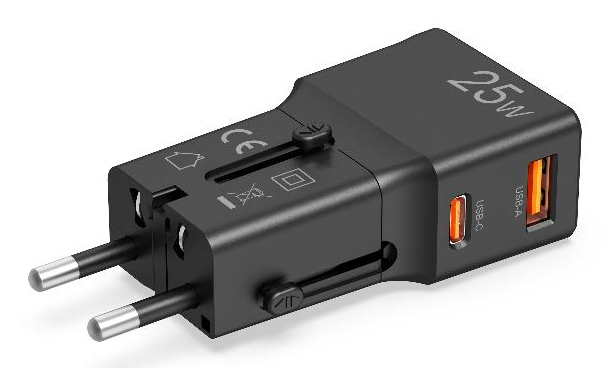 Celly MULTIPLUGSL25W mobile device charger Headphones, Smartphone, Tablet Black AC Fast charging Indoor – image 4