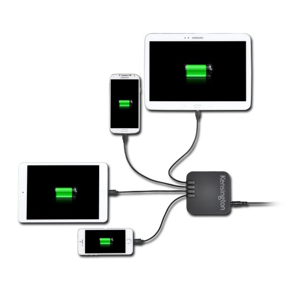 Kensington 48W 4-Port USB Charger — Black – image 2