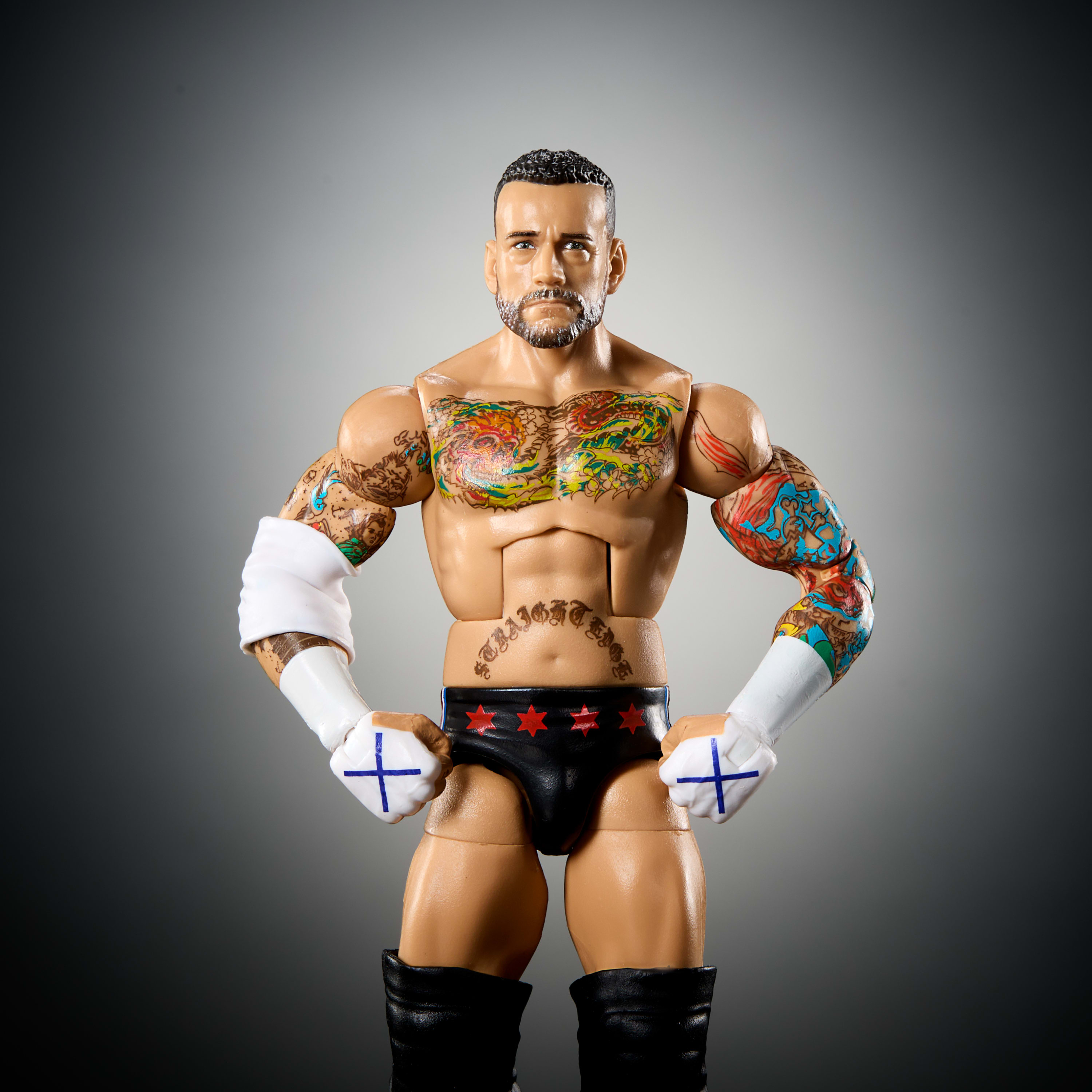 عکس اکشن فیگور WWE JCH99 سی ام پانک - کلکسیونی 6 اینچی، پلاستیک چند رنگ