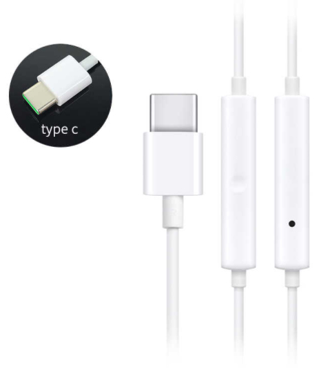 Oppo MH135-3 Headphones Wired In-ear Calls/Music USB Type-C White – image 3