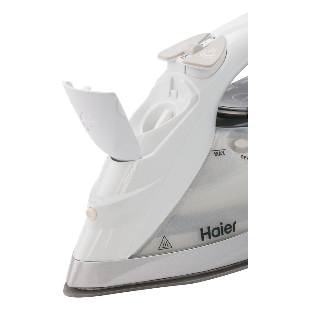 Haier HI-600 Dry & Steam iron Ceramic soleplate White – image 4