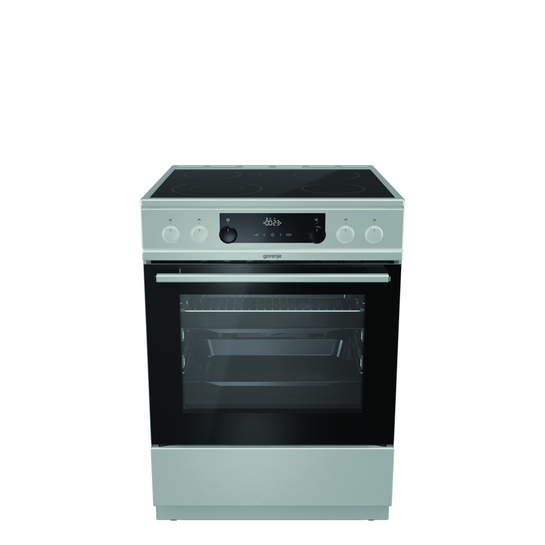 Gorenje EC6352XPA Freestanding cooker Electric Ceramic hob Black, Stainless steel – image 3