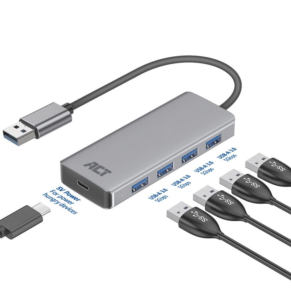 ACT USB-A hub 3.0, 4 port USB-A – image 4