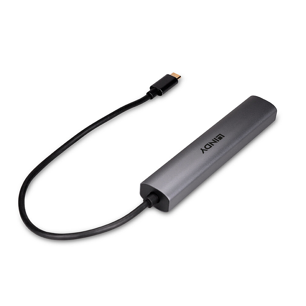 Lindy 43385 interface hub USB Type-C 10000 Mbit/s Grey – image 2