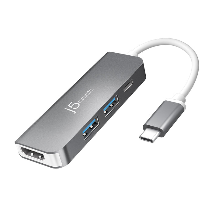 j5create JCD371 laptop dock/port replicator USB 3.2 Gen 1 (3.1 Gen 1) Type-C Grey – image 1