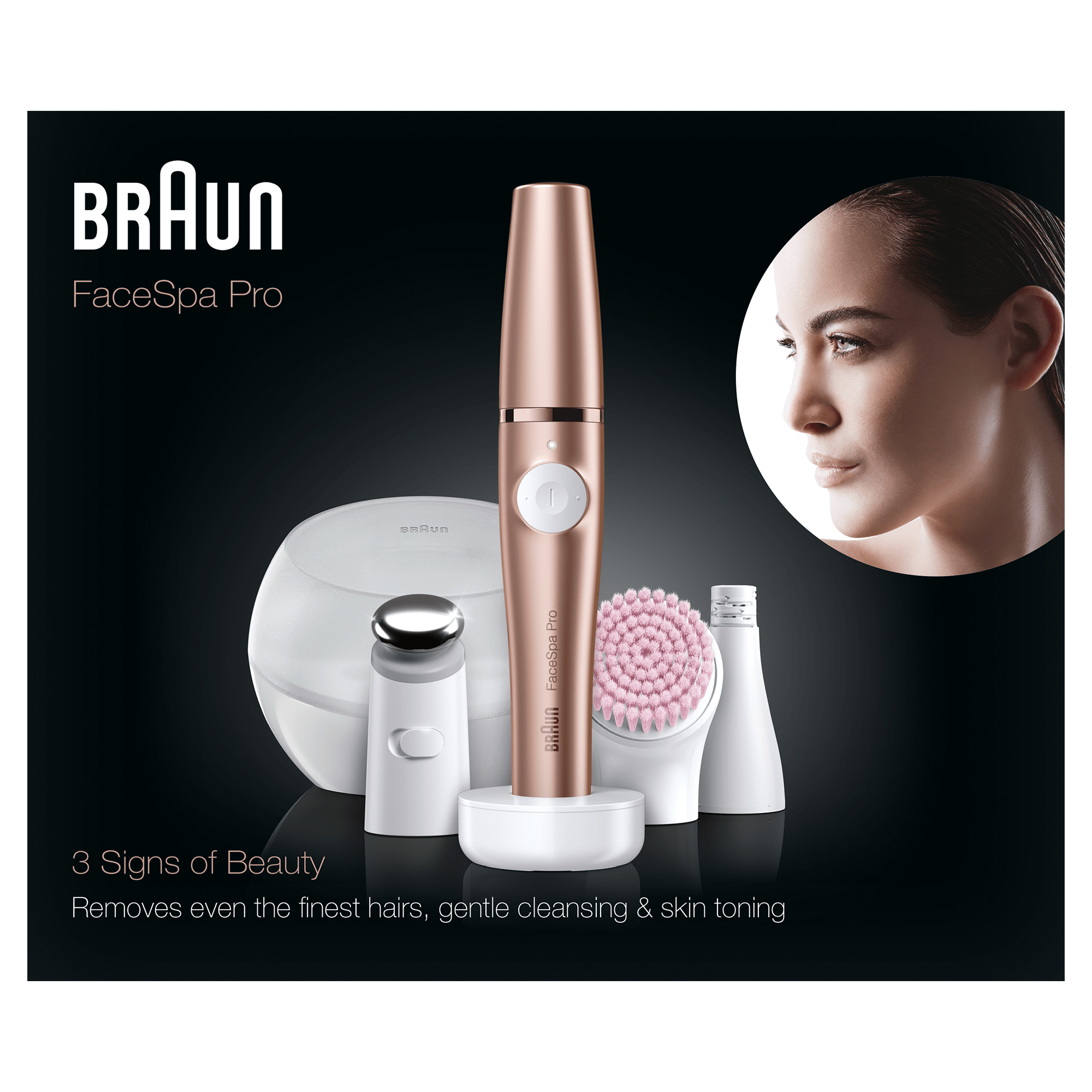 Braun FaceSpa Pro 81694581 epilator 10 tweezers Bronze – image 4