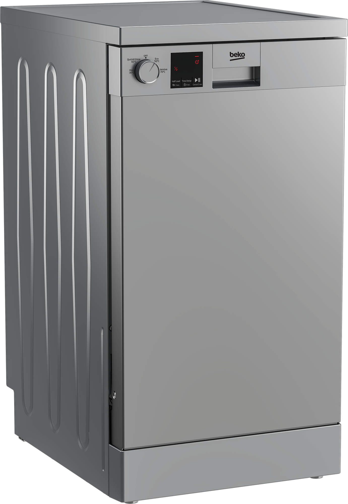 Beko DVS04020S Freestanding Slimline Dishwasher with Quick Programmes – image 2