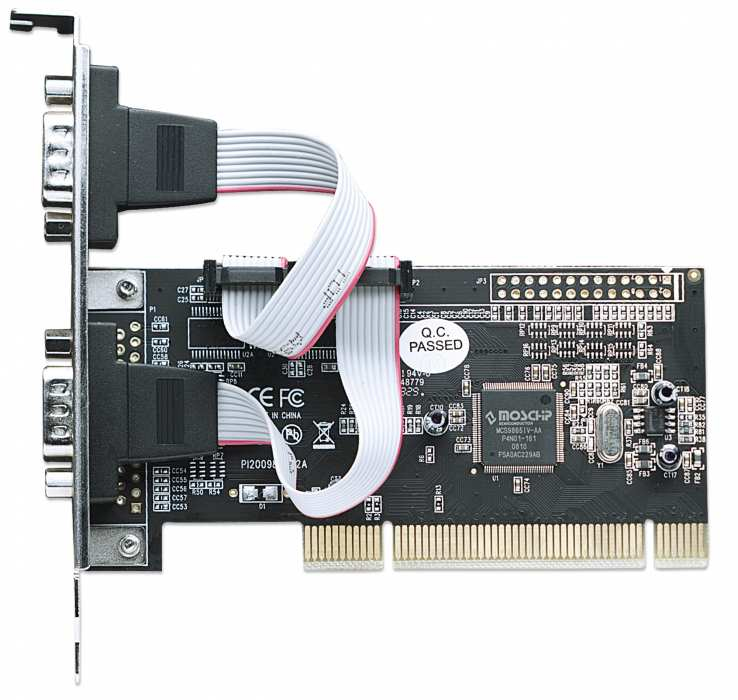 Manhattan Serial PCI Card, Two External DB9 Ports (16C550/16C450 UART), Max 115.2kbps, Box – image 3