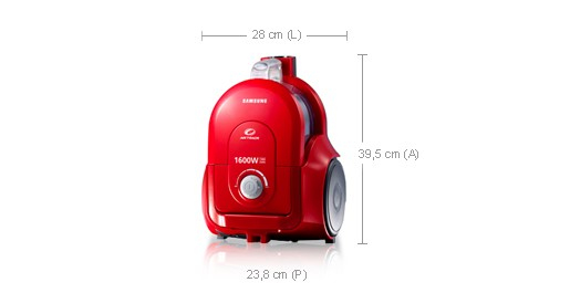 Samsung SC4330 1.3 L Cylinder vacuum 1600 W Bagless – image 5