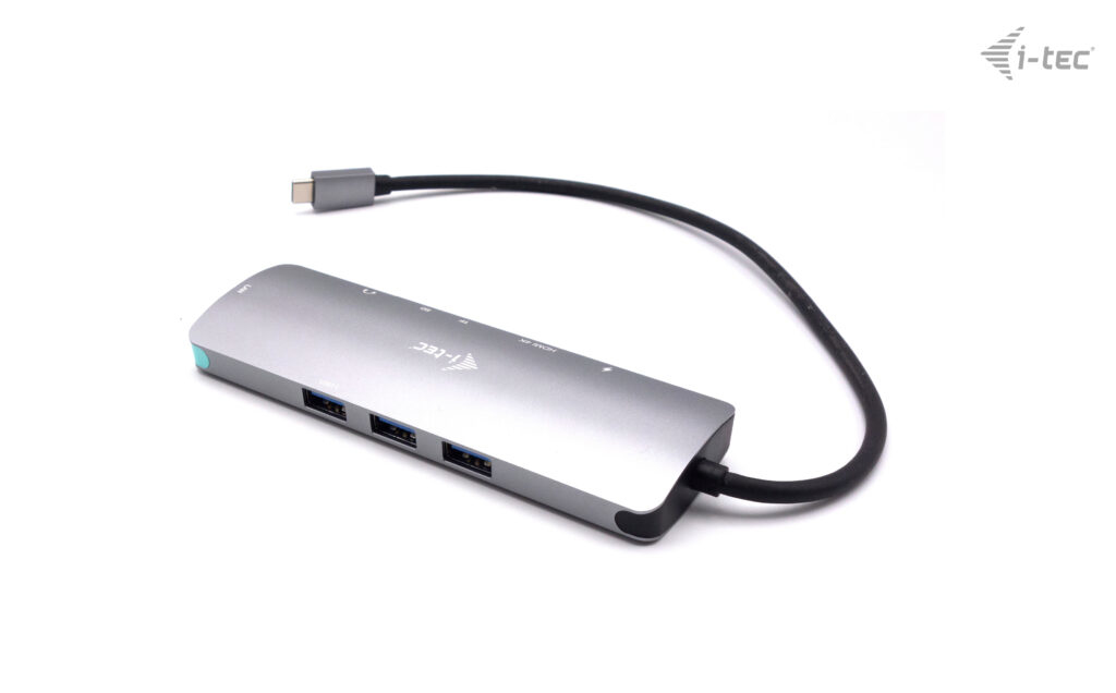 i-tec USB-C Metal Nano Docking Station 4K HDMI LAN + Power Delivery 100W - C31NANODOCKLANPD - Miniatura 4